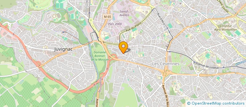 localisation de l'entreprise HOP'TOYS à MONTPELLIER