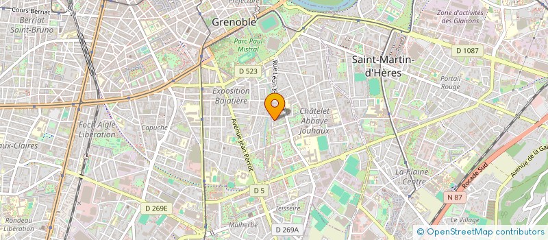 localisation de l'entreprise HOP3 à GRENOBLE