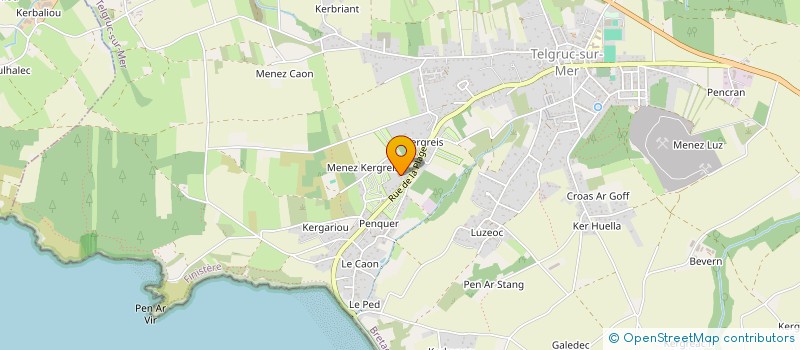 localisation de l'entreprise HOPAL à TELGRUC-SUR-MER