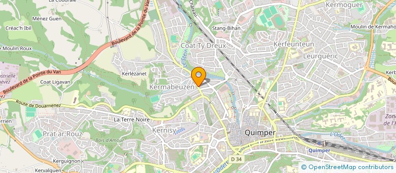 localisation de l'entreprise HOPALA à QUIMPER