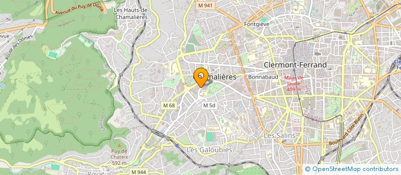 localisation de l'entreprise HOPARE 8  CHAMALIERES