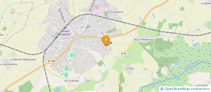 localisation de l'entreprise HOPART à SAINTE-PAZANNE