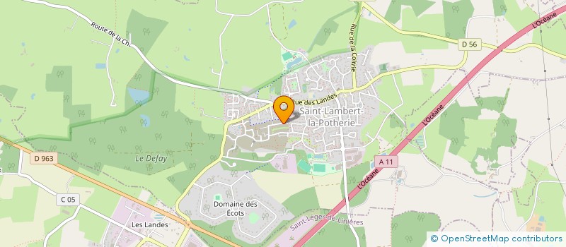 localisation de l'entreprise HOPC  SAINT-LAMBERT-LA-POTHERIE