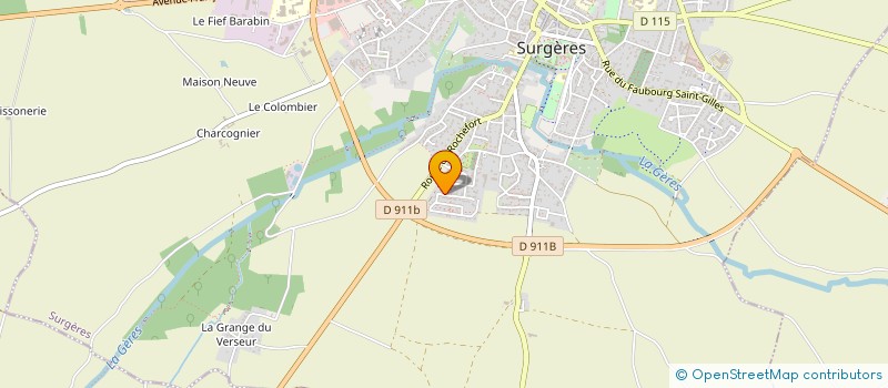 localisation de l'entreprise HOPE  SURGERES