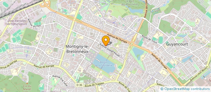 localisation de l'entreprise HOPE-ESPERANCE à MONTIGNY-LE-BRETONNEUX