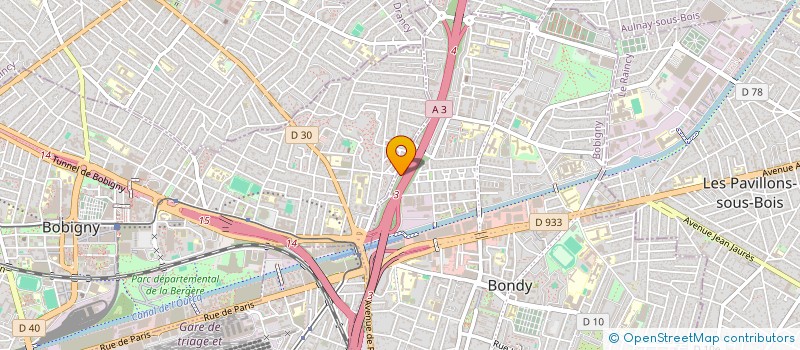 localisation de l'entreprise HOPE & GO  BONDY