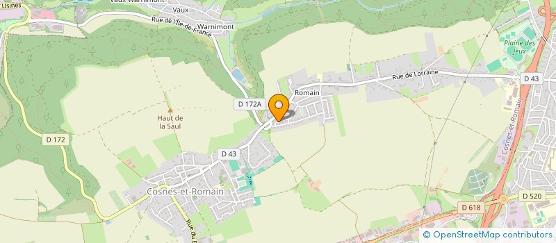 localisation de l'entreprise HOPE OF HEROES  COSNES-ET-ROMAIN