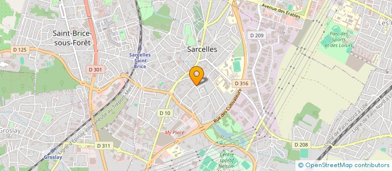 localisation de l'entreprise HOPEMED  SARCELLES