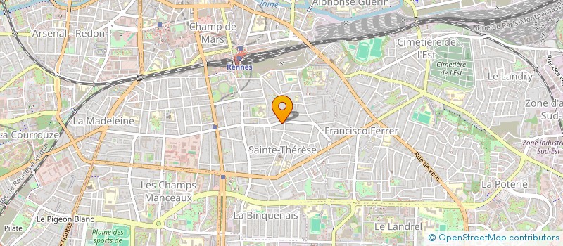 localisation de l'entreprise HOPEN à RENNES