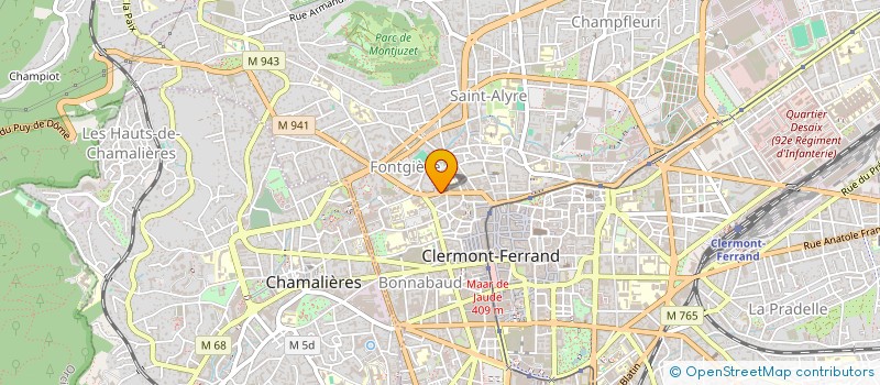 localisation de l'entreprise HOPEN SARL à CLERMONT-FERRAND