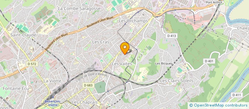 localisation de l'entreprise HOPI YOGA à BESANCON