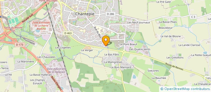 localisation de l'entreprise HOPIE à CHANTEPIE