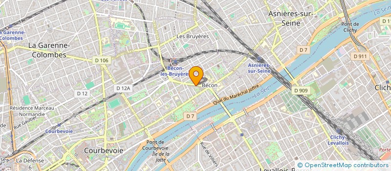 localisation de l'entreprise HOPIL à COURBEVOIE