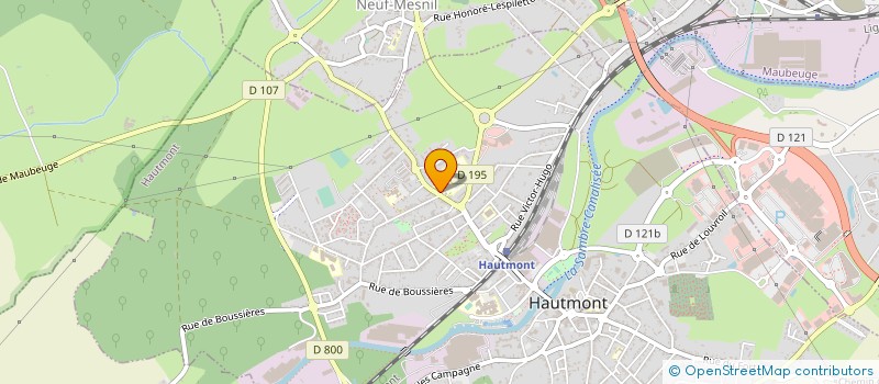 localisation de l'entreprise HOPITAL D'HAUTMONT à HAUTMONT