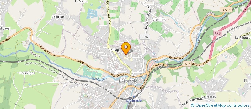 localisation de l'entreprise HOPITAL DE L'ARBRESLE  L'ARBRESLE