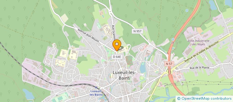 localisation de l'entreprise HOPITAL DE LUXEUIL LES BAINS à LUXEUIL-LES-BAINS