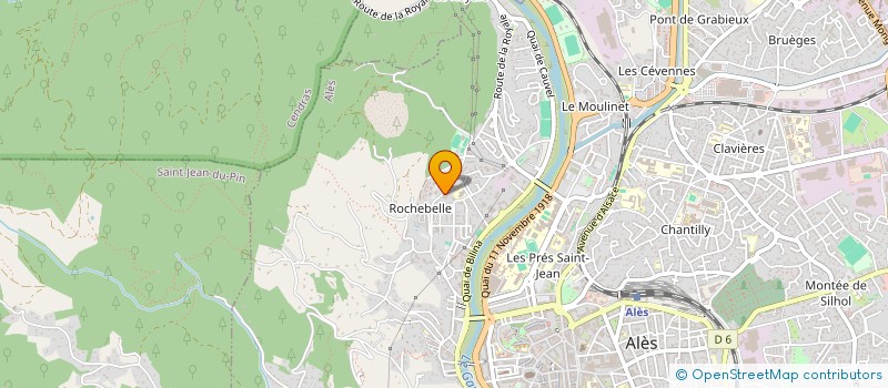 localisation de l'entreprise HOPITAL DE ROCHEBELLE  ALES