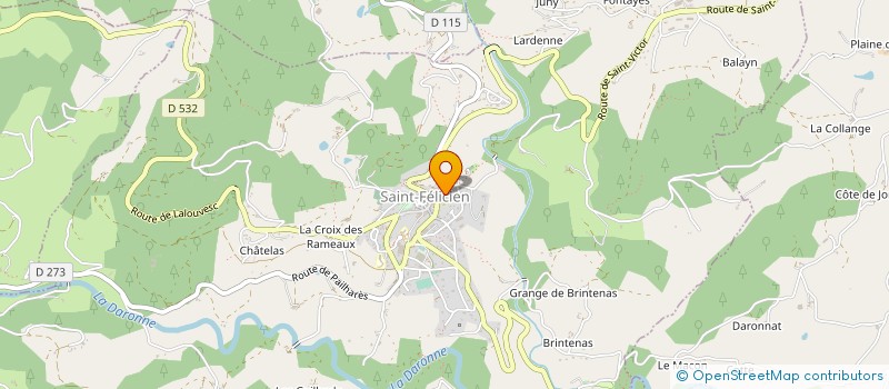 localisation de l'entreprise HOPITAL DE SAINT FELICIEN à SAINT-FELICIEN