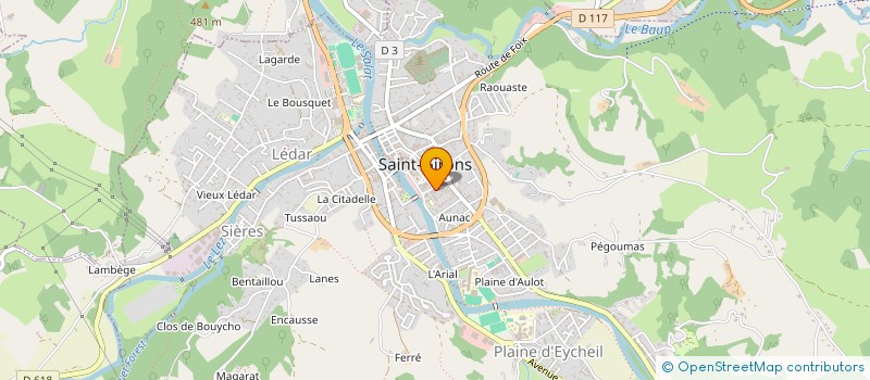 localisation de l'entreprise HOPITAL DE SAINT GIRONS à SAINT-GIRONS