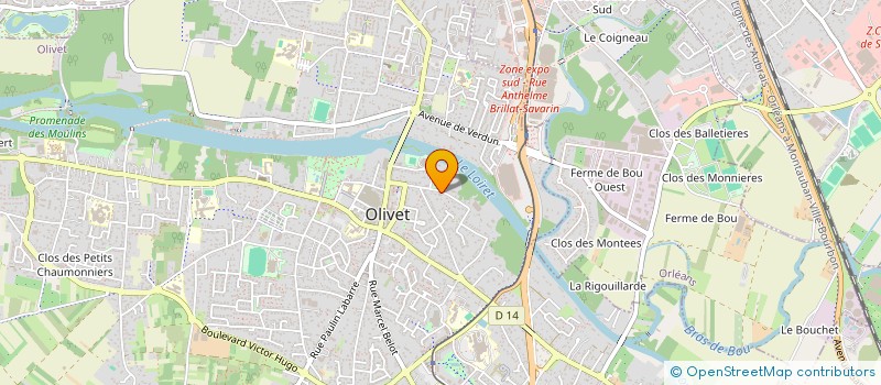 localisation de l'entreprise HOPITAL DES NOUNOURS D'ORLEANS  OLIVET
