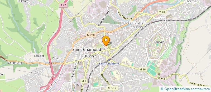 localisation de l'entreprise HOPITAL DU GIER à SAINT-CHAMOND