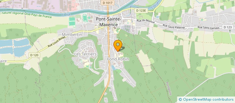 localisation de l'entreprise HOPITAL GEORGES DECROZE  PONT-SAINTE-MAXENCE