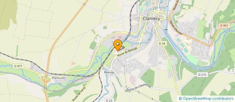localisation de l'entreprise HOPITAL HOSPICE DE CLAMECY à CLAMECY