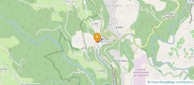 localisation de l'entreprise HOPITAL INTERCOMMUNAL ROCHER-LARGENTIERE à LARGENTIERE