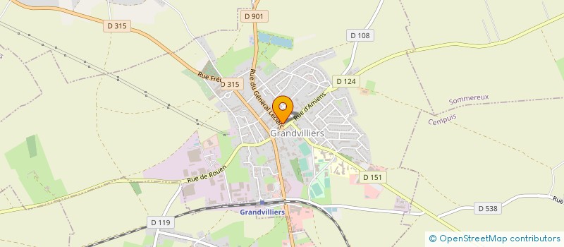 localisation de l'entreprise HOPITAL LOCAL DE GRANDVILLIERS  GRANDVILLIERS