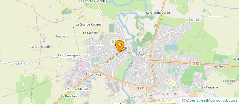 localisation de l'entreprise HOPITAL LOCAL DU SUD OUEST MAYENNAIS  CRAON