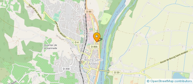 localisation de l'entreprise HOPITAL LOCAL INTERCOM BOURG ST ANDEOL VIVIERS à BOURG-SAINT-ANDEOL