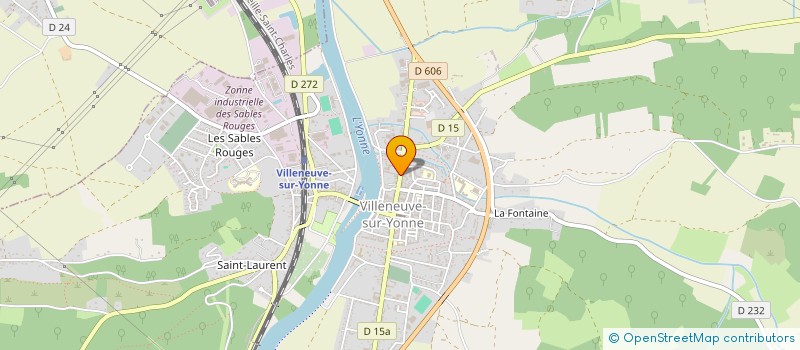localisation de l'entreprise HOPITAL LOCAL ROLAND BONNION VILLENEUVE-SUR-YONNE à VILLENEUVE-SUR-YONNE