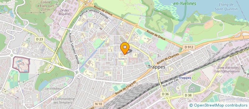 localisation de l'entreprise HOPITAL PRIVE DE L'OUEST PARISIEN à TRAPPES