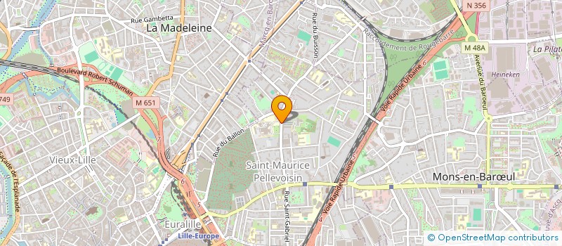 localisation de l'entreprise HOPITAL PRIVE LA LOUVIERE  LILLE