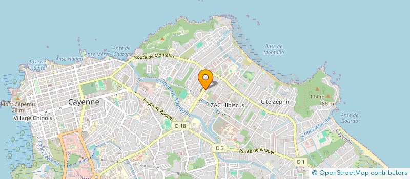 localisation de l'entreprise HOPITAL PRIVE SAINT ADRIEN  CAYENNE