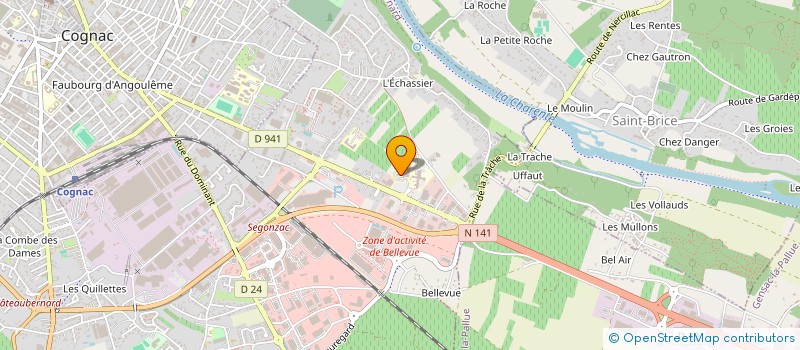 localisation de l'entreprise HOPITAUX DE GRAND COGNAC à CHATEAUBERNARD