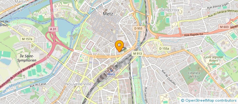 localisation de l'entreprise HOPITAUX PRIVES A BUT NON LUCRATIF DE METZ - GROUPE UNEOS  METZ