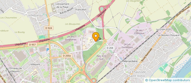 localisation de l'entreprise HOPITAUX PRIVES DU VAL DE LOIRE  LA CHAUSSEE-SAINT-VICTOR