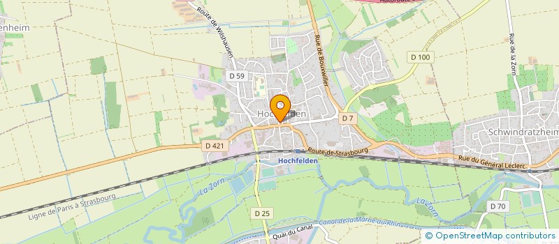 localisation de l'entreprise HOPLA NETT'SERVICES à HOCHFELDEN