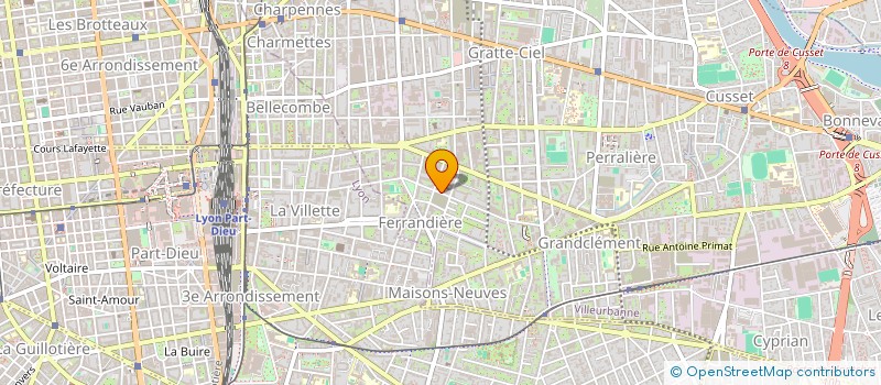 localisation de l'entreprise HOPLIPROD  VILLEURBANNE