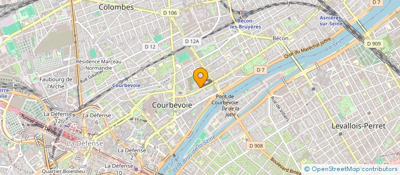 localisation de l'entreprise HOPLOUD à COURBEVOIE