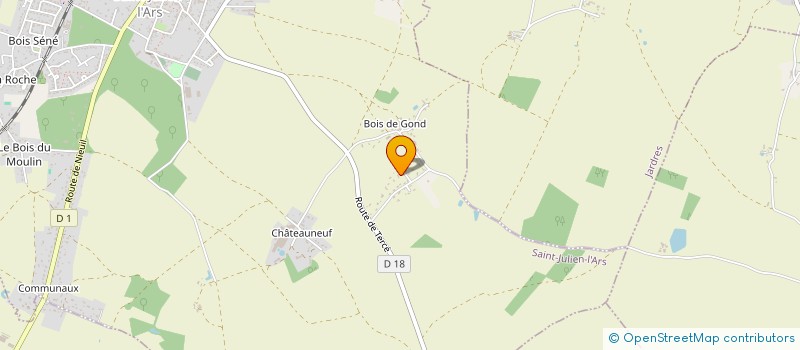 localisation de l'entreprise HOPOIRIER  SAINT-JULIEN-L'ARS