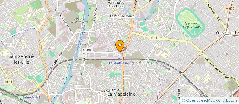 localisation de l'entreprise HOPPINESS à LA MADELEINE