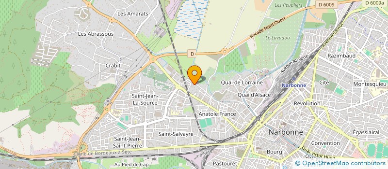 localisation de l'entreprise HOPUIG  NARBONNE