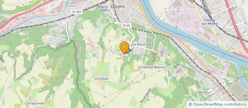 localisation de l'entreprise HORACA  GIVORS