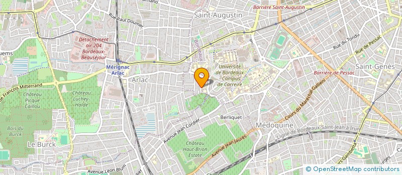 localisation de l'entreprise HORACE BERTIN 140  BORDEAUX