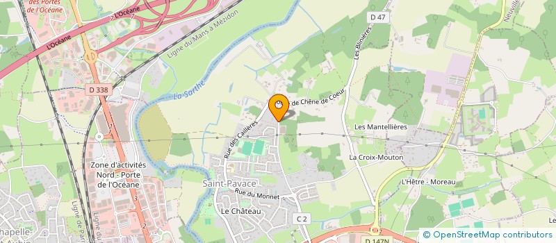 localisation de l'entreprise HORAIRE 24 à SAINT-PAVACE