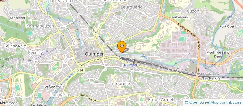 localisation de l'entreprise HORAIZON à QUIMPER