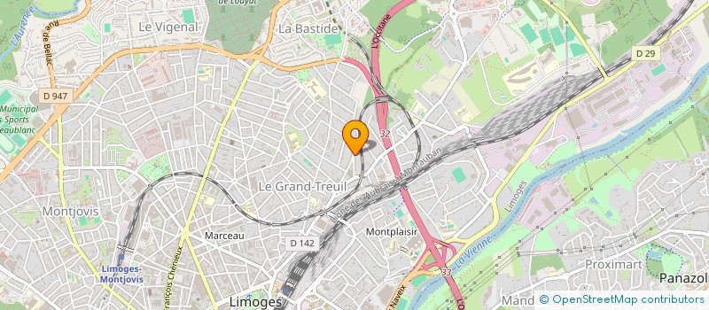 localisation de l'entreprise HORCLE à LIMOGES