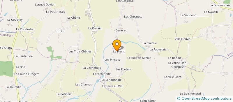 localisation de l'entreprise HOREAU  MINIAC-SOUS-BECHEREL